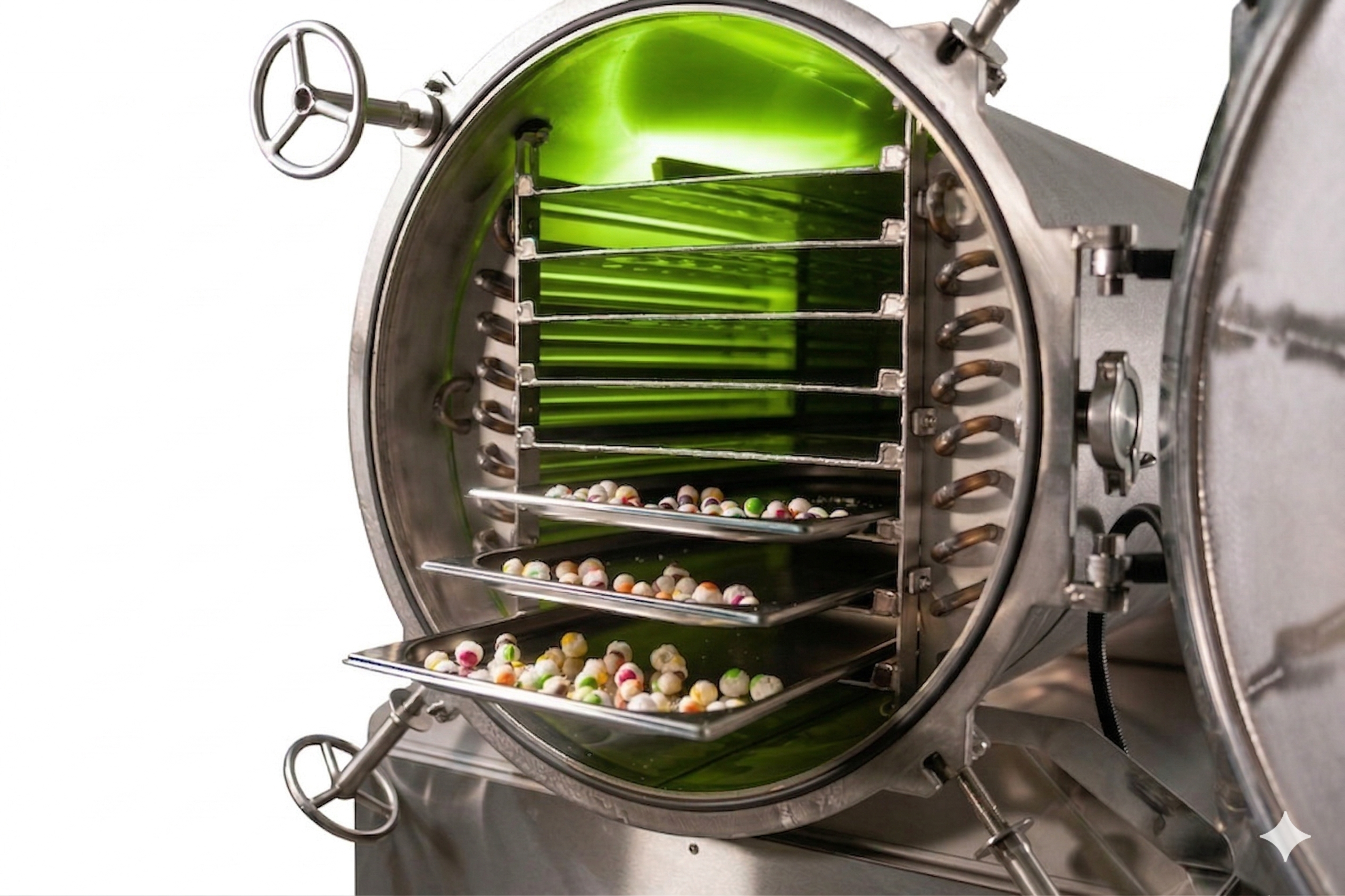 Leosmak industrial freeze drying equipment in action