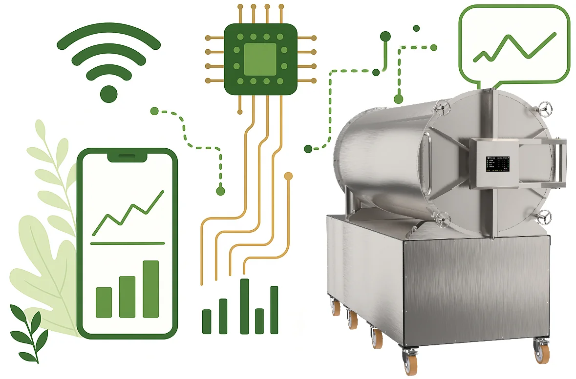 Leosmak IoT platform en cloud monitoring interface voor vriesdrogers