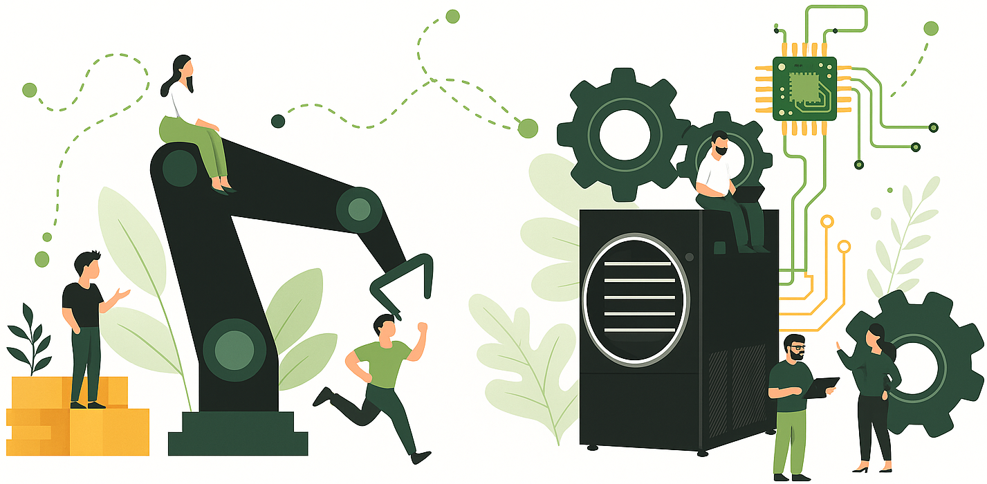 Leosmak productiefaciliteit met vriesdroger assemblage en kwaliteitscontrole